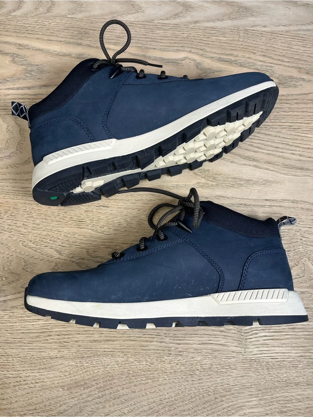Timberland Men's Sprint Basic Lace Up Mid Top Sneakers Hiking Boot Navy Size 7